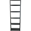 image:imageWinsome Bellamy 5Shelf 69 H Leaning Bookcase Black 29553Leaning TV Stand