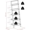 image:imageWinsome Bellamy 5Shelf 69 H Leaning Bookcase Black 29553Leaning TV Stand