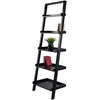 image:imageWinsome Bellamy 5Shelf 69 H Leaning Bookcase Black 29553Leaning TV Stand