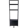 image:imageWinsome Bellamy Leaning Shelf with Storage Black
