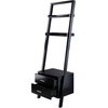 image:imageWinsome Bellamy Leaning Shelf with Storage Black