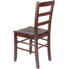 image:imageWinsome Benjamin Ladder Back Chair Set of 2 Walnut  Classic Backed Kitchen amp Dining Room Chairs Simple amp Elegant Home Seating Solution Great for Office Hallway BedroomWalnut
