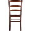 image:imageWinsome Benjamin Ladder Back Chair Set of 2 Walnut  Classic Backed Kitchen amp Dining Room Chairs Simple amp Elegant Home Seating Solution Great for Office Hallway BedroomWalnut