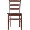image:imageWinsome Benjamin Ladder Back Chair Set of 2 Walnut  Classic Backed Kitchen amp Dining Room Chairs Simple amp Elegant Home Seating Solution Great for Office Hallway BedroomWalnut