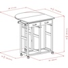 image:imageWinsome Burnett SpaceSaver Table Set with 2 TuckAway Stools 33 High 30 Wide NaturalNatural