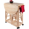image:imageWinsome Burnett SpaceSaver Table Set with 2 TuckAway Stools 33 High 30 Wide NaturalNatural