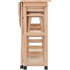 image:imageWinsome Burnett SpaceSaver Table Set with 2 TuckAway Stools 33 High 30 Wide NaturalNatural