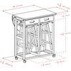 image:imageWinsome Burnett SpaceSaver Table Set with 2 TuckAway Stools 33 High 30 Wide NaturalNatural