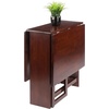 image:imageWinsome Clara Foldable Dining Table 47 Wide 30 High Walnut