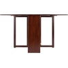 image:imageWinsome Clara Foldable Dining Table 47 Wide 30 High Walnut