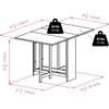 image:imageWinsome Clara Foldable Dining Table 47 Wide 30 High Walnut