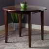 image:imageWinsome Clayton Round Double Drop Leaf Dining Table  Sturdy amp Stylish Foldable Table for Eating amp Working in Kitchen Dining Room Classic Home Decor FurnitureSolid
