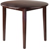 image:imageWinsome Clayton Round Double Drop Leaf Dining Table  Sturdy amp Stylish Foldable Table for Eating amp Working in Kitchen Dining Room Classic Home Decor FurnitureSolid