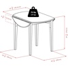 image:imageWinsome Clayton Round Double Drop Leaf Dining Table  Sturdy amp Stylish Foldable Table for Eating amp Working in Kitchen Dining Room Classic Home Decor FurnitureSolid