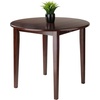 image:imageWinsome Clayton Round Double Drop Leaf Dining Table  Sturdy amp Stylish Foldable Table for Eating amp Working in Kitchen Dining Room Classic Home Decor FurnitureSolid