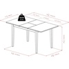 image:imageWinsome Darren 5pc Set Dining Table with XBack Chairs Walnut Finish