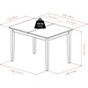image:imageWinsome Darren Extendable Dining Table for Dining Room 29 Walnut