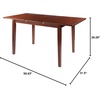 image:imageWinsome Darren Extendable Dining Table for Dining Room 29 Walnut