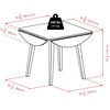 image:imageWinsome Dawson 3Pc Drop Leaf Table with LadderBack Chairs Walnut Finish