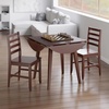 image:imageWinsome Dawson 3Pc Drop Leaf Table with LadderBack Chairs Walnut Finish