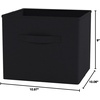 image:imageWinsome Fabric Capri Foldable Basket Beige 6Pack 82611  Foldable Organizer Baskets for Toys Clothes Sheets Craft Supplies Home amp Office Storage and Organization ContainersBlack