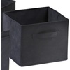 image:imageWinsome Fabric Capri Foldable Basket Beige 6Pack 82611  Foldable Organizer Baskets for Toys Clothes Sheets Craft Supplies Home amp Office Storage and Organization ContainersBlack
