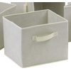 image:imageWinsome Fabric Capri Foldable Basket Beige 6Pack 82611  Foldable Organizer Baskets for Toys Clothes Sheets Craft Supplies Home amp Office Storage and Organization ContainersBeige