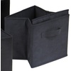 image:imageWinsome Fabric Capri Foldable Basket Beige 6Pack 82611  Foldable Organizer Baskets for Toys Clothes Sheets Craft Supplies Home amp Office Storage and Organization ContainersBlack