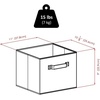 image:imageWinsome Fabric Capri Foldable Basket Beige 6Pack 82611  Foldable Organizer Baskets for Toys Clothes Sheets Craft Supplies Home amp Office Storage and Organization ContainersChocolate