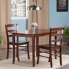 image:imageWinsome Inglewood 3PC Set Table w 2 Ladderback Chairs Dining Walnut
