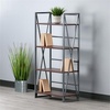 image:imageWinsome Isa 5Tier Shelf Graphite and WalnutWalnutGraphite