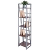 image:imageWinsome Isa 5Tier Shelf Graphite and WalnutWalnutGraphite