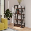 image:imageWinsome Isa 5Tier Shelf Graphite and WalnutWalnutGraphite