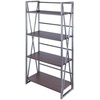 image:imageWinsome Isa 5Tier Shelf Graphite and WalnutWalnutGraphite