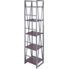 image:imageWinsome Isa 5Tier Shelf Graphite and WalnutWalnutGraphite