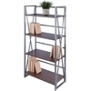 image:imageWinsome Isa 5Tier Shelf Graphite and WalnutWalnutGraphite