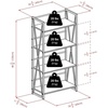 image:imageWinsome Isa 5Tier Shelf Graphite and WalnutWalnutGraphite