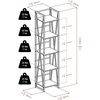 image:imageWinsome Isa 5Tier Shelf Graphite and WalnutWalnutGraphite