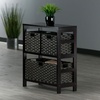 image:imageWinsome Leo 3Tiered Ladder Shelves Modern amp Practical Open Display Bookshelves for Living Room Den Office Bedroom Functional Home Decor Furniture2 Tier  3 Baskets