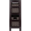 image:imageWinsome Leo 3Tiered Ladder Shelves Modern amp Practical Open Display Bookshelves for Living Room Den Office Bedroom Functional Home Decor Furniture2 Tier  3 Baskets