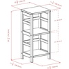 image:imageWinsome Leo 3Tiered Ladder Shelves Modern amp Practical Open Display Bookshelves for Living Room Den Office Bedroom Functional Home Decor Furniture2 Tier Narrow