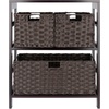image:imageWinsome Leo 3Tiered Ladder Shelves Modern amp Practical Open Display Bookshelves for Living Room Den Office Bedroom Functional Home Decor Furniture2 Tier  3 Baskets