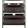 image:imageWinsome Leo 3Tiered Ladder Shelves Modern amp Practical Open Display Bookshelves for Living Room Den Office Bedroom Functional Home Decor Furniture2 Tier  3 Baskets