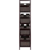 image:imageWinsome Leo 3Tiered Ladder Shelves Modern amp Practical Open Display Bookshelves for Living Room Den Office Bedroom Functional Home Decor Furniture4 Tier Narrow