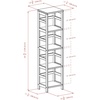 image:imageWinsome Leo 3Tiered Ladder Shelves Modern amp Practical Open Display Bookshelves for Living Room Den Office Bedroom Functional Home Decor Furniture4 Tier Narrow