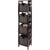 image:imageWinsome Leo 3Tiered Ladder Shelves Modern amp Practical Open Display Bookshelves for Living Room Den Office Bedroom Functional Home Decor Furniture4 Tier Narrow