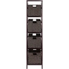 image:imageWinsome Leo 3Tiered Ladder Shelves Modern amp Practical Open Display Bookshelves for Living Room Den Office Bedroom Functional Home Decor Furniture4 Tier Narrow