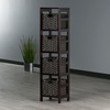 image:imageWinsome Leo 3Tiered Ladder Shelves Modern amp Practical Open Display Bookshelves for Living Room Den Office Bedroom Functional Home Decor Furniture4 Tier Narrow