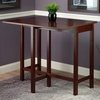 image:imageWinsome Lynnwood 3543 x 3939 x 30Inch Wood Rectangular Drop Leaf High Table Antique Walnut 94149