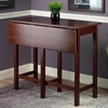 image:imageWinsome Lynnwood 3543 x 3939 x 30Inch Wood Rectangular Drop Leaf High Table Antique Walnut 94149